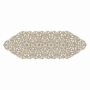رومیزی طرح دار چرم مصنوعی با طرح اکلیلی مدرن