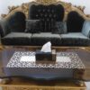رومیزی مستطیلی شیک با طرح اکلیلی و چرم مصنوعی زیبا