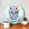 ساعت دیواری با خوشنویسی اسلامی و ظرافت چاپ شده
