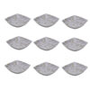 سرویس کاسه غذاخوری ملامین سفید، قابل شستشو در ماشین ظرفشویی - مدل Marble (مجموعه 6 عددی)