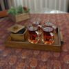 سینی چوبی سنتی - مستطیل با دسته‌ظرف‌های طبیعت
