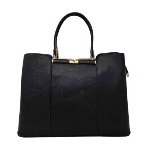 کیف دستی زنانه چرم مشکی Bauletto با ظرفیت بالا