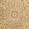 پایه پذیرایی برنجی طرح گل با پایه حکاکی شده