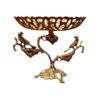 پایه پذیرایی برنجی طرح سنتی گنجشک برای شیرینی
