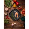 ماهیتابه چدنی مربعی مخصوص کمپینگ و فضای باز - 26 سانتی‌متر