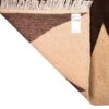 فرش گبه دست‌باف مینیمال - هندسی، رنگ قهوه‌ای، پشم