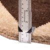 فرش گبه دست‌باف مینیمال - هندسی، رنگ قهوه‌ای، پشم