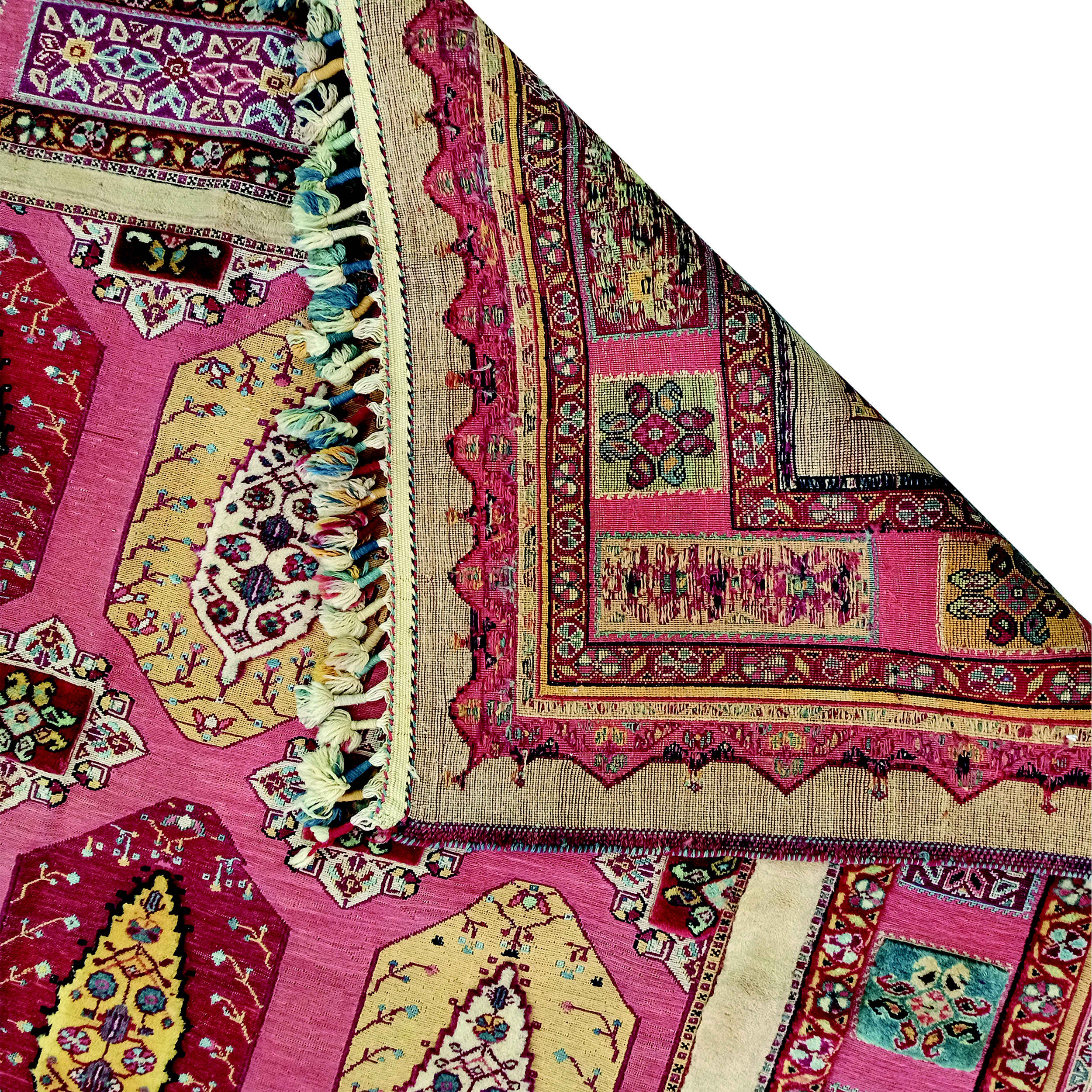 گلیم ایرانی دستباف سیرجان با حاشیه، طراحی هندسی