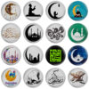 ست دکمه سنجاقی اسلامی - رمضان کریم (16 عدد)
