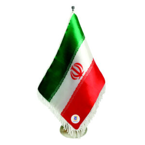 پرچم رومیزی جمهوری اسلامی ایران با پایه سنگی