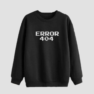 سویشرت یقه گرد مردانه نخی مشکی Error 404