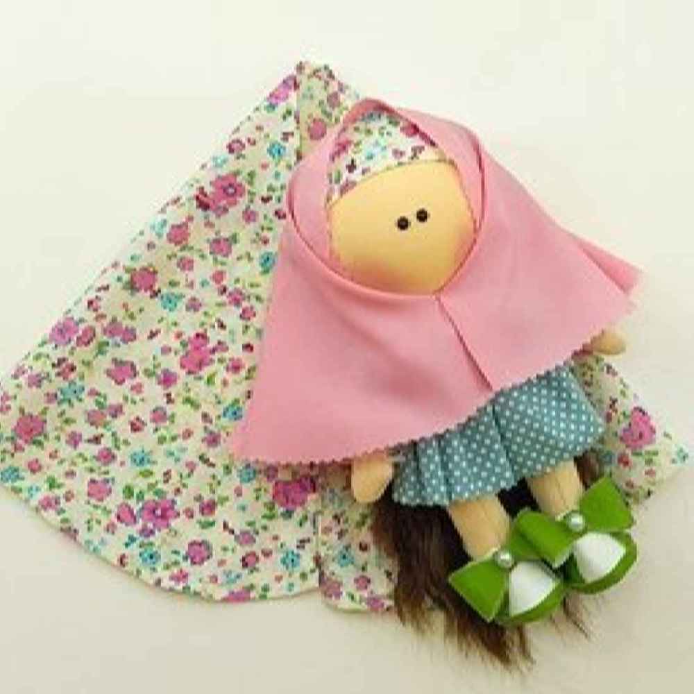 عروسک پارچه ای حجاب مسلمان با چادر – ایده آل برای جشن تکلیف | سنت دست ساز
