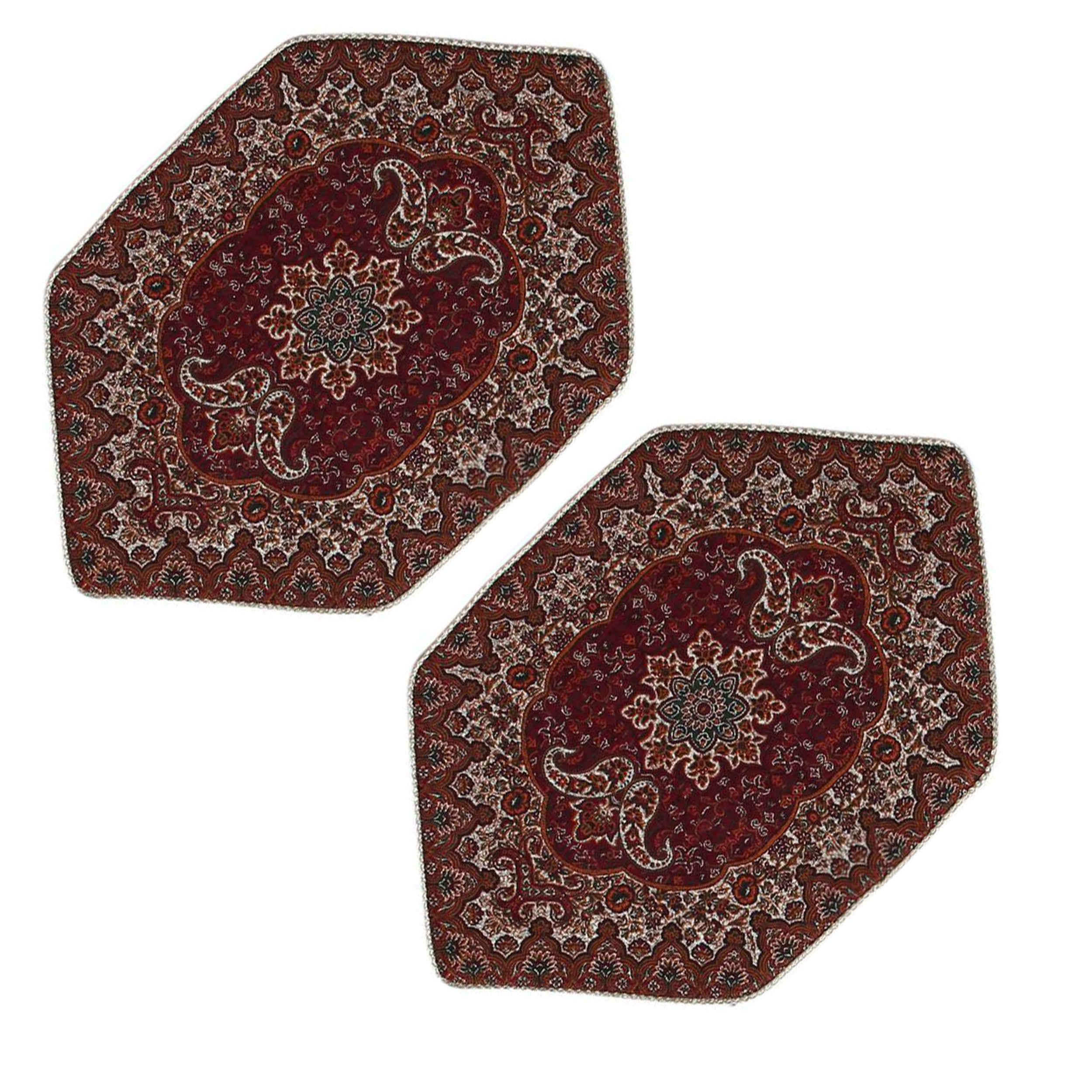 ست 3 عددی رومیزی ترمه ایرانی طرح گلدار لوکس Z3