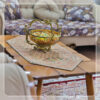 رومیزی ترمه یزد طرح گلدار لوکس 5 عددی