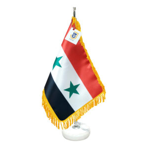 پرچم رومیزی سوریه با پایه سنگی