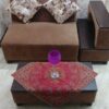 رومیزی ترمه لوکس با طرح بته جقه ایرانی لوزی