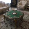 رومیزی ترمه مجلل با طرح بته جقه ایرانی و ترنج (5 عددی)
