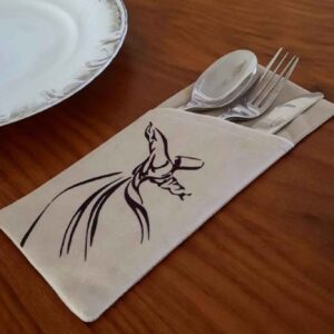 کیف مخمل کارد و چنگال – مناسب برای تزئین میز ناهارخوری