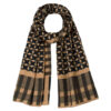 شال زنانه طرح دار قهوه ای Houndstooth مخصوص پاییز