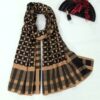 شال زنانه طرح دار قهوه ای Houndstooth مخصوص پاییز