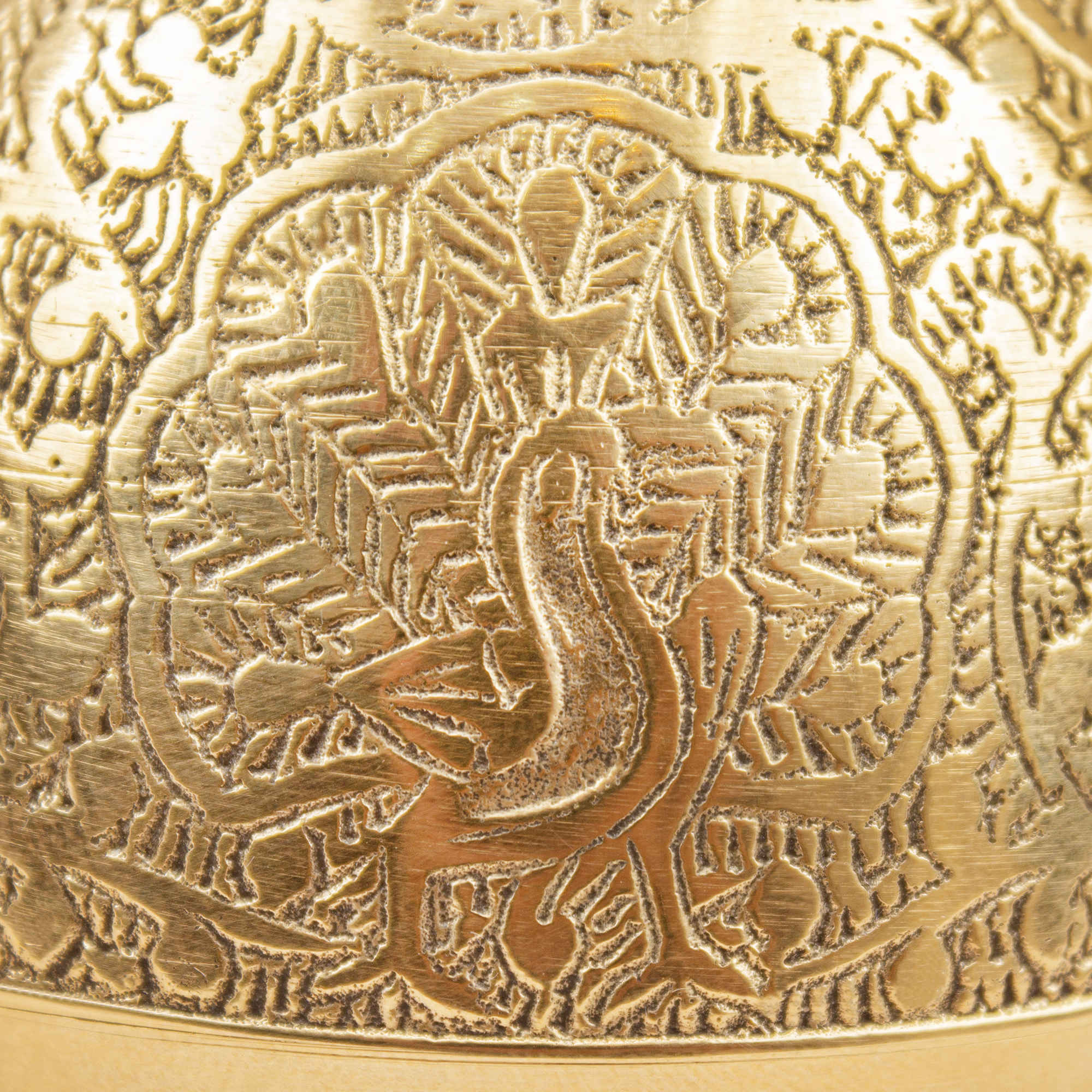 قندان برنجی دربدار طرح گلابی