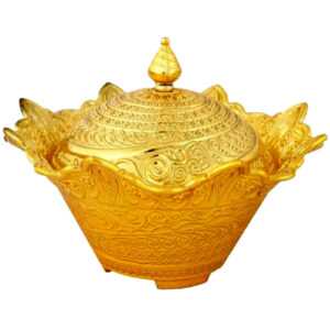 کاسه شکر برنجی با درب
