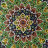 بشقاب سفالی تزئینی با طرح پرنده میناکاری ایرانی نقاشی شده با دست