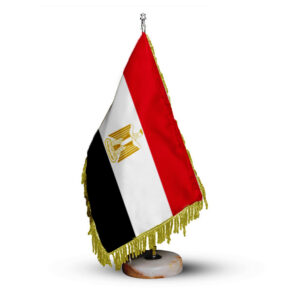 پرچم رومیزی مصر با پایه سنگی