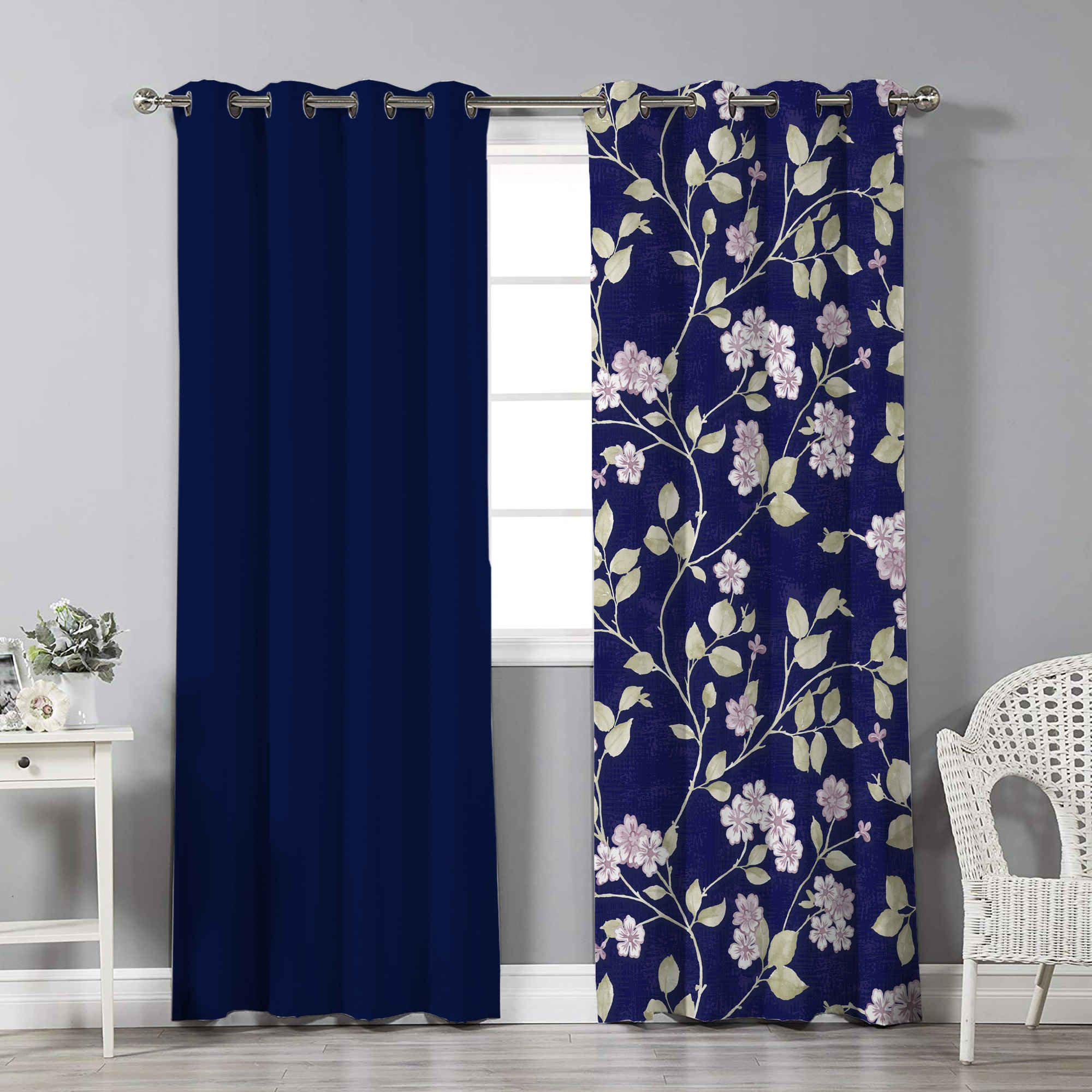 پرده مخمل طرح چشم‌چران – گل نیروانا (۲۸۰×۱۴۰ سانتی‌متر)