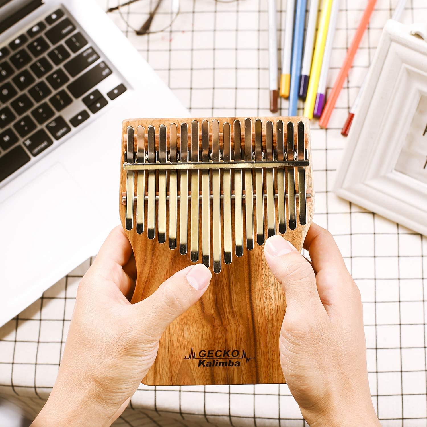 پیانوی انگشتی ۱۷ کلاویه Gecko Kalimba مدل K17Cap