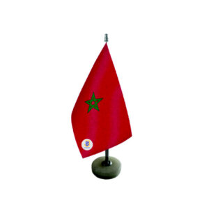 پرچم رومیزی مراکش با پایه سنگی