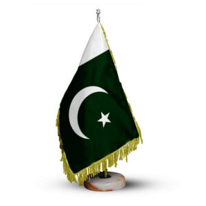پرچم رومیزی پاکستان با پایه سنگی