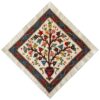 رومیزی دستباف ظریف پته کرمان طرح درخت زندگی
