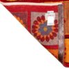 فرش گبه دست‌باف خشتی - طرح پروانه و گل، رنگ قرمز، پشم