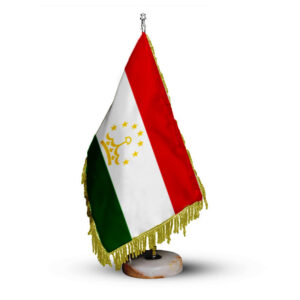 پرچم رومیزی تاجیکستان با پایه سنگی