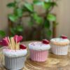 جای خلال دندان کاپ کیک توت فرنگی - مناسب برای خانه و رستوران ها