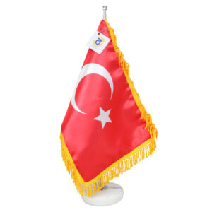 پرچم رومیزی ترکیه با پایه سنگی