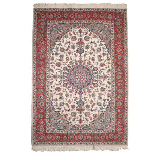 فرش دستباف اردکان طرح لچک و ترنج – پشم کرم
