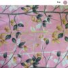 روکش تشک پنبه‌ای – خوش‌دوخت، قابل تنفس، طرح برگ با زیپ، ۱۹۵×۹۰ سانتی‌متر