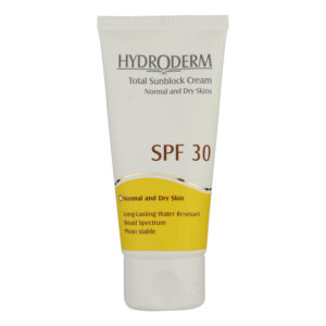 کرم ضد آفتاب هیدرودرم SPF30 مخصوص پوست‌های معمولی و خشک