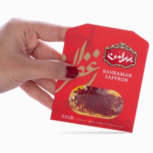 زعفران سرگل ایرانی بهرامان – کلاله‌های واقعی – ۰.۵ گرمی