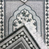 سجاده اسلامی طرح سجاده مخمل طرح گلدار خاکستری