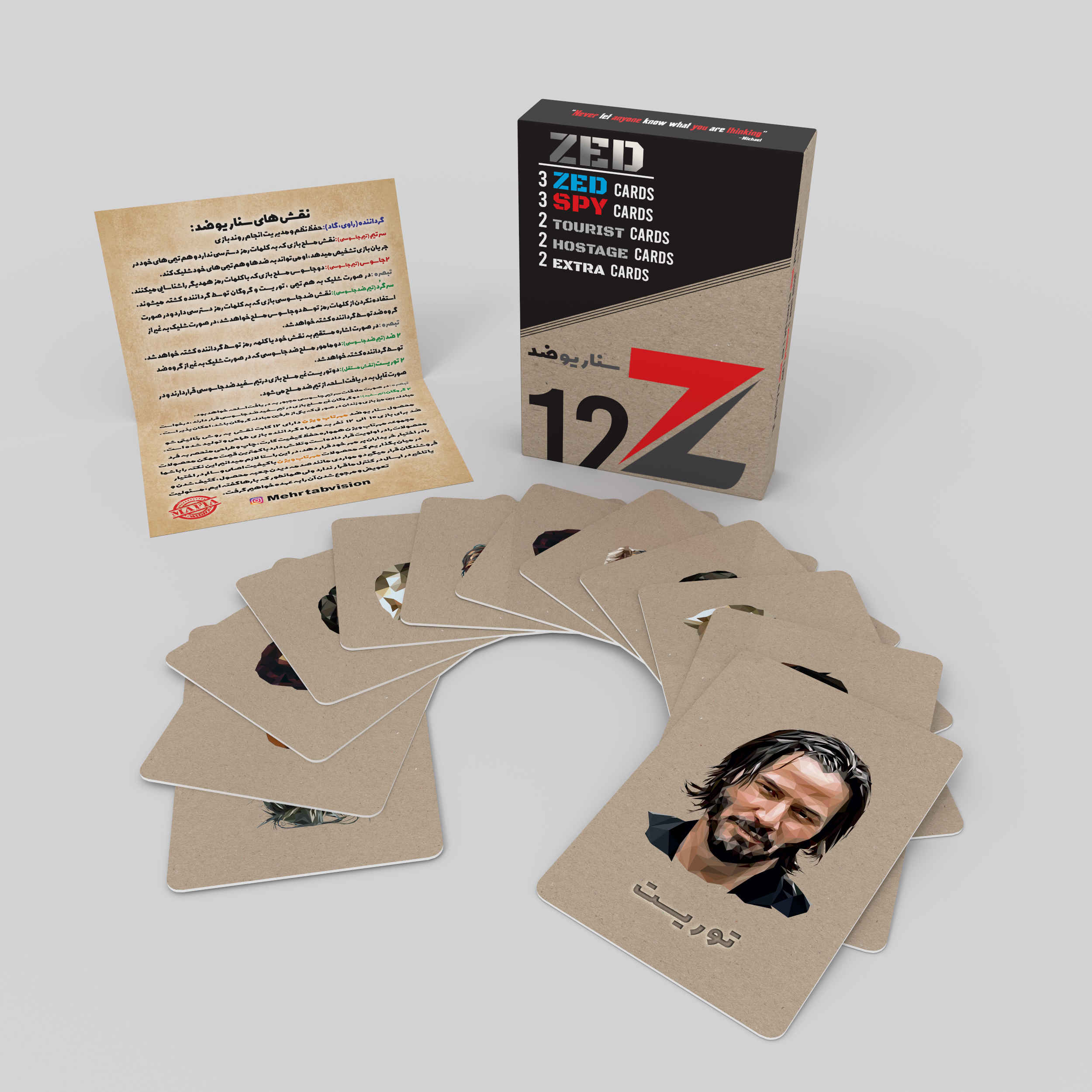 سناریوی بازی کارتی مافیا زد (فارسی)