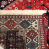 فرش دستباف قشقایی شیراز طرح لوزی هندسی - پشم قرمز