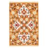 گلیم ایرانی دستباف کرمان، طراحی گل نارنجی، پشم اصیل
