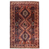 فرش دستباف بختیاری طرح خشتی - پشم قرمز