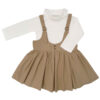 ست لباس دخترانه سرهمی Pinafore به همراه کیف طرح خرگوش کوچک