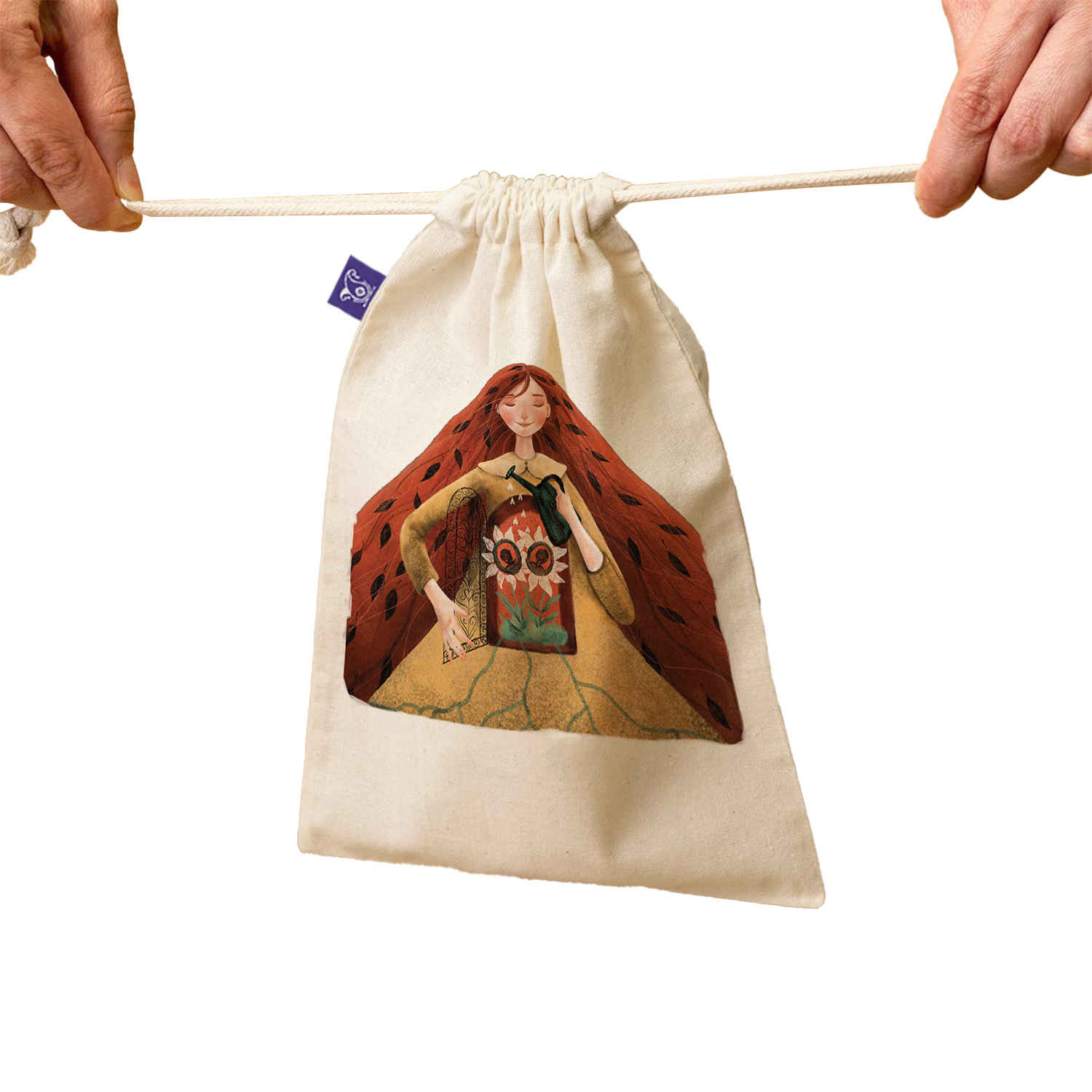 کیسه نگهداری نخی بنددار – سازگار با محیط زیست و قابل استفاده مجدد برای نانهای تازهتر