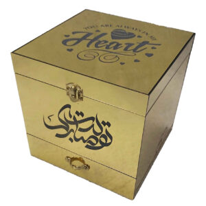 جعبه موزیکال با خوشنویسی فارسی تولدت مبارک