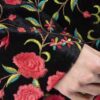 مانتو زنانه گلدوزی شده ایرانی با طرح گل